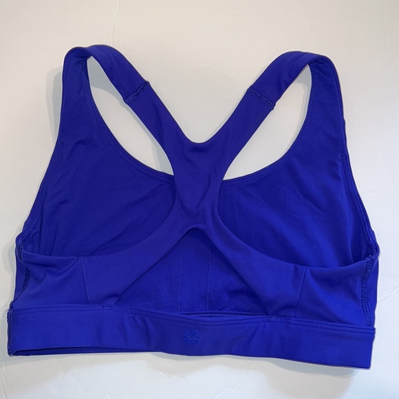 Athleta XS sports bra pullover no pads racerback breathable unlined purple - Picture 4 of 7